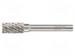Rotary burr | &Oslash;: 10mm | L: 65mm | Working part len: 20mm | 6mm | metal | 9