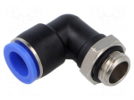 Push-in fitting | angled 90&deg; | -0.95&divide;15bar | Thread: M16x1,5 | 0&divide;60&deg;C