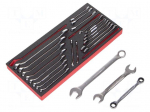 Wrench-set | spanner,combination spanner | with ratchet | 23pcs.