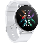 Smart watches Canyon CANYON Badian SW-68, Smartwatch, Realtek 8762CK, 1.28''TFT 240x240px; RAM : 160KB, Lithium-ion polymer battery, 3.7V 190mAh Include, Silver Zinc alloy middle frame + plastic bottom case+ white Silicone strap + silver strap buckle, 4
