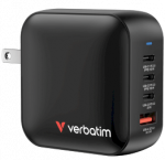 Verbatim Universal Mini GaN Wall Charger 100W 4-Port / 1x USB-A / 3x USB-C / UK+EU