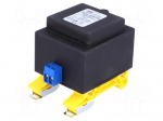 Transformer: encapsulated | 16VA | 230VAC | 24V | 660mA | Mounting: DIN