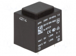 Transformer: encapsulated | 3.6VA | 230VAC | 9V | 9V | 200mA | 200mA | 135g