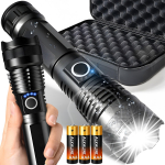 Spordiks ja aktiivseks puhkuseks // Spordikaubad ja varustus // Mocna latarka taktyczna led xhp90 zoom survivalowa cree zasilana na baterie -e953