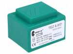 Transformer: encapsulated | 6VA | 230VAC | 24V | 24V | 125mA | 125mA | IP00