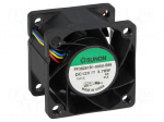 Fan: DC | axial | 12VDC | 38x38x28mm | 30.75m3/h | 51.8dBA | ball bearing