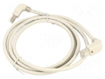 Patch cord | S/FTP | Cat 6 | RJ45 down angled plug,both sides | Cu