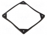 Mounting gasket | &Oslash;mount.hole: 5mm | black | Shore hardness: 40