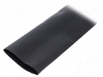 Heat shrink sleeve | glued | 4: 1 | 52mm | L: 1.2m | black | polyolefine