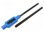 Tap wrench | Grip capac: M12-M33 | L: 700mm | zinc alloy | Silver