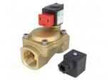 Electromagnetic valve | BSP 1" | 25mm | Pressure: 0.1&divide;16bar | 230VAC