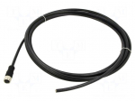 Cable: for sensors/automation | PIN: 8 | M12 female | 5m | plug | 30VDC