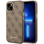 Guess GUHCP14MHG4SHW Hardcase 4G Vintage Gold Logo for iPhone 14 Plus/15 Plus 6.7" / brown