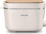 Philips Eco Conscious Edition Toaster HD2640/10 (white (matt), 830 watts, for 2 slices of toast)
