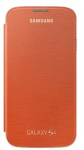 Samsung Flip EF-FI950BOEGWW Oriģināls grāmatveida maks priek&scaron; Samsung Galaxy I9500 S4 oranžs