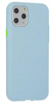Fusion Solid Case Silikona Aizsargapvalks Priek&scaron; Apple iPhone 12 | 12 Pro Gai&scaron;i Zils