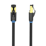Vention IKABF Ethernet LAN tīkla kabelis | Cat8 | S/FTP | 40Gbps | 1m | melns