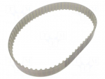 Timing belt | T10 | W: 25mm | H: 4.5mm | Lw: 660mm | Tooth height: 2.5mm