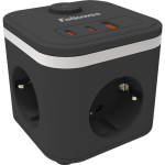 Extension cord Fellowes Power Cube Black 2m