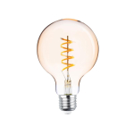 LED valgustus // Valgustid uutest tarnetest // Żar&oacute;wka led filament e27 g95 4w 230v 2000k 250lm sf złota forever light