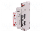 Timer | 1s&divide;10days | SPDT | 24VDC/16A,250VAC/16A | 12&divide;240VAC | DIN | IP20