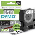 DYMO D1 kirjapael 45803 19mmx7.0m must-valge