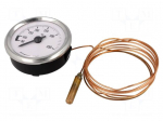 Sensor: thermometer with capillary | Body dim: &Oslash;52x25mm | max.65&deg;C