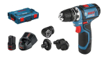 Bosch Professional GSR 12V-15 FC Flexiclick cordless screw driller + case + 2 Batteries 2.0Ah - 06019F6000