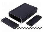 Enclosure: shielding | X: 84mm | Y: 120mm | Z: 28mm | aluminium | black