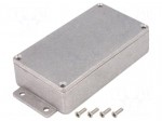 Enclosure: multipurpose | X: 64mm | Y: 114mm | Z: 30mm | aluminium | IP54