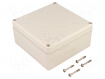 Enclosure: multipurpose | X: 120mm | Y: 122mm | Z: 57mm | EUROMAS II | ABS