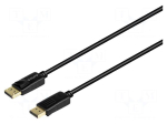 Cable | DisplayPort plug,both sides | DisplayPort 1.4 | Len: 3m