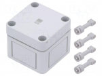 Enclosure: multipurpose | X: 65mm | Y: 65mm | Z: 57mm | PK | polycarbonate
