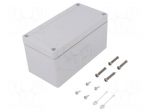 Enclosure: multipurpose | X: 82mm | Y: 162mm | Z: 85mm | TG ABS | ABS | grey