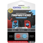 Steelseries KontrolFreek Performance Thumbsticks Splash (Red/Blue, Pack of 2, for Nintendo Switch Joy-Cons & Nintendo Switch Lite)