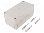 Enclosure: multipurpose | X: 94mm | Y: 180mm | Z: 81mm | TK PS | grey | IP66