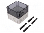 Enclosure: multipurpose | X: 94mm | Y: 94mm | Z: 81mm | TK PS | grey | IP66