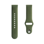Accessories for smart watches Evelatus  Siksniņa Evelatus  Evelatus Watch 20mm Silicone Loop Watch Straps (130mm M/L) Dark Green 4752192067595 (4752192067595)