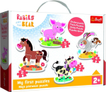 M&auml;nguala | PC | Konsoolid | Tarvikud // Harivad m&auml;nguasjad | Interaktiivsed | Loomingulised | Kunstilised // Puzzle - Baby Classic - Na farmie - Konik Świnka Kr&oacute;liczek Kr&oacute;wka - Trefl 36127