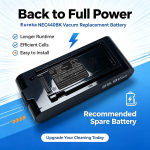 2500mAh Replacement Battery for Eureka NEC440BK, NEC440BK, ReactiSense 440 Cordless Stick Vacuum