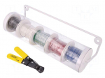 Wire | HookUp Wire PVC | stranded | Cu | 24AWG | PVC | 1kV | 5 x 30.5m
