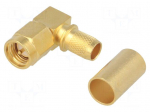 Plug | SMA | male | angled 90&deg; | 50&Omega; | B7808A,CNT-240,H155,LMR240