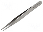 Tweezers | 120mm | Blades: straight | SMD | non-magnetic