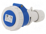Connector: AC supply | plug | female | 16A | 400VAC | IEC 60309 | IP67