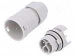 Connector: AC supply | screw terminal | male | 9&divide;12mm | 1&divide;2.5mm2 | 16A