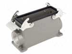 Enclosure: for HDC connectors | size 24B | with double latch | high
