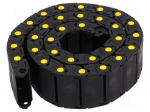 Cable chain | Series: Medium | Bend.rad: 40mm | L: 990mm | Colour: black
