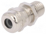 Cable gland | with long thread | M12 | 1,5 | IP68 | Mat: brass