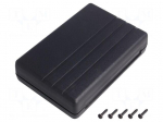 Enclosure: multipurpose | X: 84mm | Y: 124mm | Z: 30mm | ABS | black