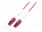 Fiber patch cord | OM4 | both sides,LC/UPC | 0.5m | LSZH | violet